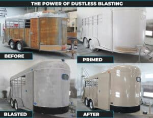 Dustless blasting by Vortex Pro Wash